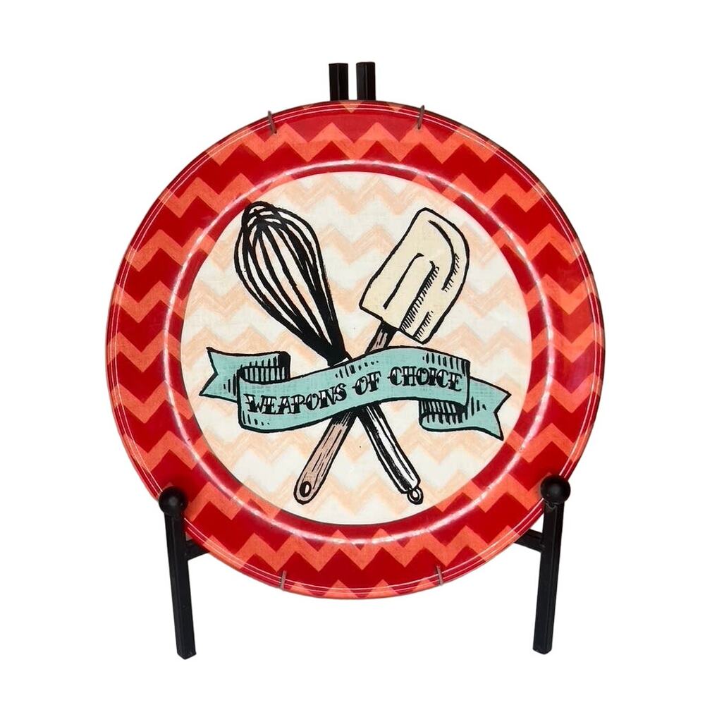 Certified International "WEAPONS OF CHOICE" Baking themed Decorative Platter